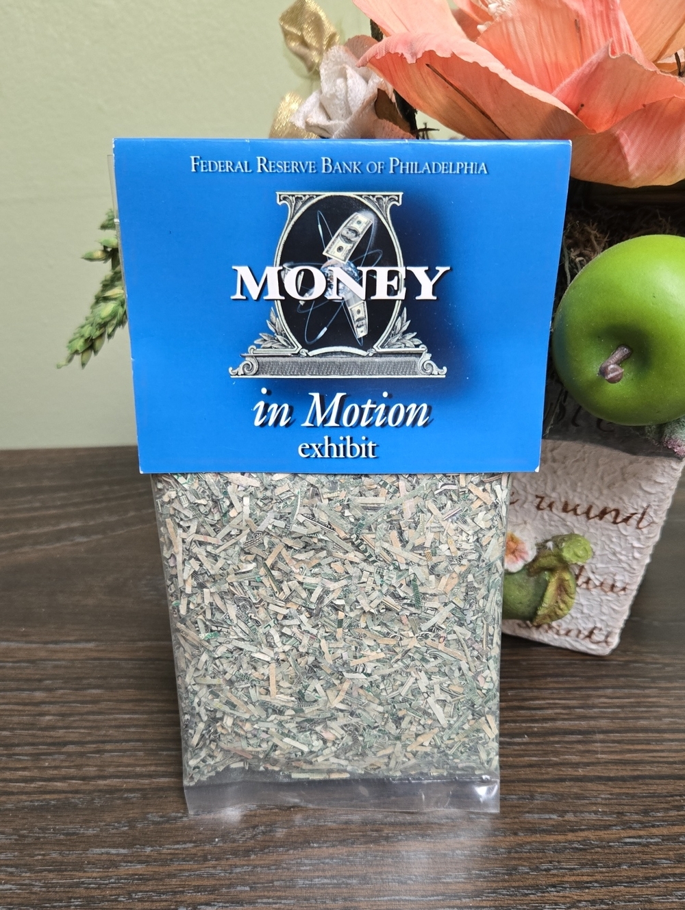 Federal Reserve Bank Philadelphia Money In Motion Shredded U.S. Currency Sealed